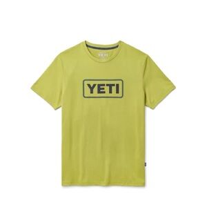 YETI logo badge short sleeve shirt Men's Large in MOSS Green BNWT M4